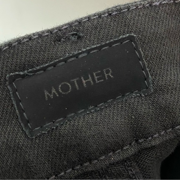 Mother The High Waisted Looker Skimp in Lasting Impression Black - Picture 5 of 8